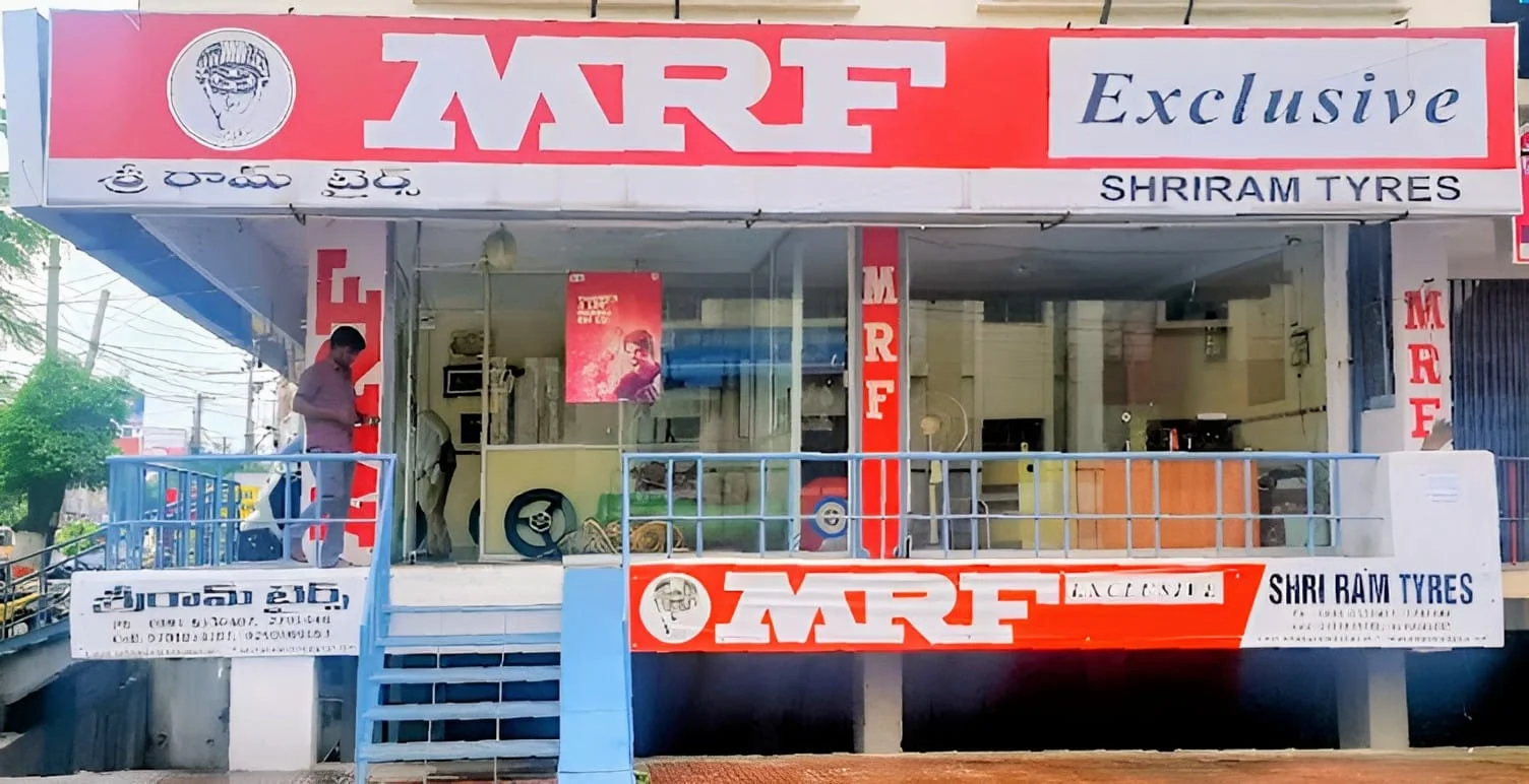 Original Shri Ram Tyres MRF showroom frontage
